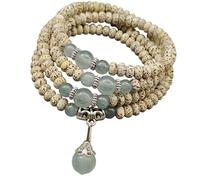 hogtnd Perles en bois bodhi en forme d'étoile naturelle pour la pleine conscience et le yoga multi-usages