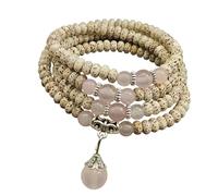 hogtnd Perles en bois bodhi en forme d'étoile naturelle pour la pleine conscience et le yoga multi-usages