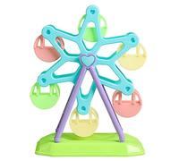 hogtnd Perroquets qui nourrissent des jouets, roue géante colorée, récipient alimentaire, accessoires d'entraînement, forme de roue géante, tasses colorées, chasse à nourriture pour oiseaux
