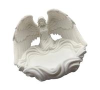 hogtnd Plateau d'affichage à bijoux en forme d'ailes d'ange, plaque décorative, convient pour bagues, boucles d'oreilles, colliers et décorations de la maison