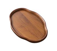 hogtnd Plateau en bois pour table basse, plateau en bois, parfait pour servir des fruits, présenter des ustensiles ou organiser des accessoires, service simple de fruits en bois