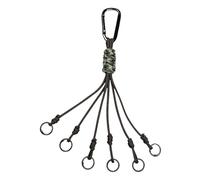 hogtnd Porte-outils de camping multifonctionnel tressé cordon mousqueton sac à dos boucles porte-clés facile à transporter cordon tressé multifonction mousqueton