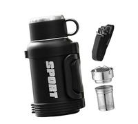 hogtnd Récipient à eau isotherme sans danger pour la santé avec isolation sous vide et acier inoxydable assurant une hydratation sûre pendant les voyages Bouteilles d'eau de qualité alimentaire