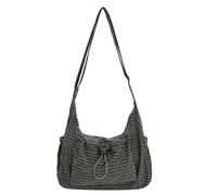 hogtnd Sac moderne avec cordon de serrage, organisation intérieure spacieuse, sac à bandoulière léger, design adapté aux voyages, indispensable pour le travail, vert, M