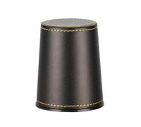 hogtnd Shaker à dés droits silencieux en cuir synthétique pour jeux de divertissement