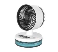 hogtnd Ventilateur brumisateur portable rechargeable par USB, radiateur de refroidissement à 3 vitesses avec LED pour intérieur/extérieur, petit ventilateur de refroidissement portable de 900 ml