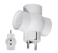 Hogvinnatil Adaptateur de prise - Prise de courant pour chargeur - 16 A Multipoint pour les voyages en Allemagne, en Europe et en Russie - pour les voyageurs fréquents