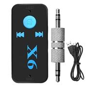 Hogvinnatil Adaptateur récepteur de voiture, adaptateur sans fil de jeu de voiture - Récepteur de voiture 5.0 pour écouteurs avec câble | Tar Carte TF insérable Fast Music Audio