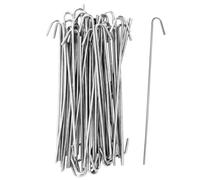 Hogvinnatil Attaches de câble pour clôture résistante, 100 pièces crochets de fixation en maille | Colliers en aluminium polyvalents pour jardin, terrasse, pelouse cour aire de jeux extérieure