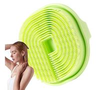Hogvinnatil Bain en silicone, exfoliant en silicone, massage anti-glissement, loofah en silicone pour femme - Poils souples multifonctionnels, poignée ergonomique, pinceau de douche pour le bain à la