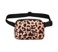 Hogvinnatil Basse Basse pour Les Femmes, Basse DE Peinture pour Hommes,Forfaits à la Mode d'entraînement en Plein air | Poche d'épaule Anti-vol étanche avec Sangle réglable, Sac, Léopard Jaune,