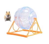 Hogvinnatil Boule de chinchilla, roue pour courir hamster, balle d'exercice de hamster clair, jouets de chinchilla amusants, accessoires de cage pour réduire l'ennui, augmenter la