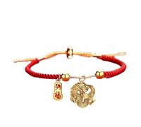 Hogvinnatil Bracelet à cordon rouge pour hommes - Bracelet à cordes rouges