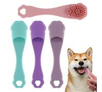 Hogvinnatil Brosse à dents pour chien, brosse à dents avec doigts chat, outil de soin buccal pour chiot, outil de nettoyage oral pour animaux de compagnie de dents de doux, enlever