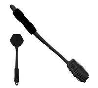 Hogvinnatil Brosse pour corps en silicone, brosse double face pour douche avec poignée longue - outil de bain pour massage et lavage personnes âgées et handicapées à mobilité réduite