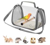 Hogvinnatil Cage de Transport pour Oiseaux | Cage De Transport Compacte pour Oiseaux,Sac à Dos Léger de Rangement pour Canari Perruche Perroquet,Sortie Extérieur Intérieur