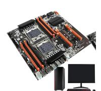 Hogvinnatil Carte mère pour jeux d'ordinateur,Carte mère PC pour ordinateur - Carte mère PC X99 256 Go Carte mère CPU à double canal - Cartes mères pour ordinateur USB 3.0 Carte mère PC