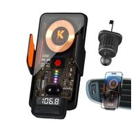 Hogvinnatil Chargeur de voiture sans fil,Chargeur de voiture sans fil - Support de téléphone avec prise d'air de voiture,Chargeur de voiture sans fil magnétique, support de téléphone avec