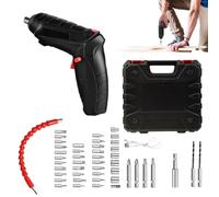 Hogvinnatil Chasseur à cordon, tournevis rechargeable | Chasseur de charge USB avec lumière LED,Kit de perçage puissant de réparation à domicile, outil de tournevis électrique