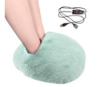 Hogvinnatil Chauffe-pieds électrique, chauffe-pieds électrique, coussin chauffant réglable à 3 vitesses, chauffe-pieds amovible et lavable, enveloppement thermique, bottes chauffantes pour femme