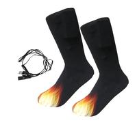 Hogvinnatil Chaussettes Chauffantes pour Hommes | Chauffe-Isolant Lavable | Chaussettes Électriques pour Hommes,pour Sports d'hiver Snowboard Activités Extérieures Maison Voyage Famille