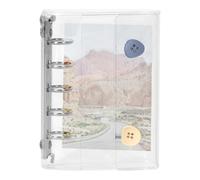 Hogvinnatil Classeur Organisateur d'Autocollants,Album Réutilisable Organisateur de Stickers - Planificateur Transparent Collection Journal de Voyage École Maison Adultes