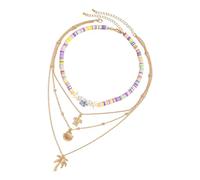 Hogvinnatil Collier Côtière, Pendentif Étoiles De Mer De Mariée, Collier Réglable Imperméable À La Mode Pour Vêtements Occasionnels Mariages Anniversaires Danse De Fin D'Année Vacances Demoiselle