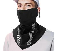 Hogvinnatil Couvre-Visage Anti-poussière, écharpe col avec protection solaire, accessoire de mode respirant pour cyclisme, sports de plein air, moto, randonnée, etc, The Is Dark, [m]