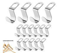 Hogvinnatil Crochet de connecteur de vêtements, crochet de connecteur de vêtements - Stacker de vêtements connecteur en acier inoxydable,Organisation de l'armoire d'économie spatiale, accessoires pour