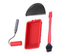 Hogvinnatil Ensemble d'applicateur de colle pour bois | Rouleau de colle avec plateau inclus - Ensemble portable et réutilisable avec brosse et spatule pour le bricolage et les collages