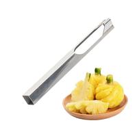 Hogvinnatil Éplucheur Ananas | Supprimer Fruits Métal Forme V - Outil De Coupeur en Acier Inoxydable,Pour Cuisine Maison Supermarché Magasin Fruits
