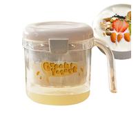 Hogvinnatil Filtre à yaourt avec couvercle - Passoire pour faire du yaourt avec sacs en fine - Ustensile de cuisine pour faire du caillé maison pour jeunes, filles, adolescents, adultes