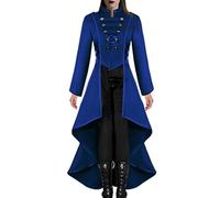 Hogvinnatil Frac Victorien Gothique Femme,Frac Victorien Femme | Manteau Steampunk Renaissance - Veste de trench longue queue d'hirondelle victorienne, uniforme de manteau de queue gothique, uniforme