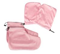 Hogvinnatil Gants en paraffine, gants réparateurs pour les mains, ouverture élastique avec chauffage et hydratation, couvre-pieds respirants pour soins de la peau sèche et fissurée, set pour