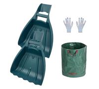 Hogvinnatil Griffes pour feuilles, griffes pour enlever les déchets de jardin, pelle ergonomique résistante pour pelouse jardin et nettoyage de cour