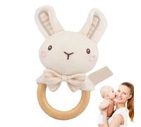 Hogvinnatil Hochet en peluche, doux hochet sensoriel animal | Jouet éducatif en forme d'éléphant ours lapin lion pour bébés garçons et filles