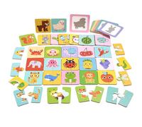 Hogvinnatil Jeux D'appariement Cartes | Puzzles d'Appariement - Jouet Éducatif de Tri Stimulant pour dès 3 Ans Garderie École Maternelle Voyage Activités