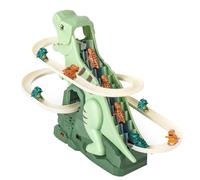 Hogvinnatil Jouet Dinosaure grimpeur d'escalier,Jouet Montagnes Russes Interactif | Jeu de Montagnes Russes Piste Course avec Lumières et Musique pour Enfants 3+ Ans
