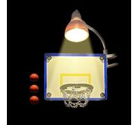 Hogvinnatil Lampe de nuit Basket murale | Lampe de sport avec projecteur pour amateurs - Éclairage d'ambiance pour chambre, décoration sportive avec 5 balles et filets, cadeau pour enfants et