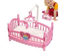 Hogvinnatil Lit Jouet - Mobilier Miniature Maison de,Décorations Ludiques Cartoon pour Jeu d'Imitation, Photographie et Familles avec