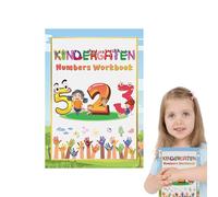 Hogvinnatil Livres éducatifs pour l'école maternelle | Livre d'activités pour l'école maternelle,Jouets éducatifs avec exercices numériques interactifs Écriture et Lecture 3-8 Ans Motricité Fine