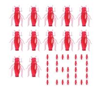 Hogvinnatil Lot de 150 appâts pour poissons | Appâts souples réalistes pour lacs, rivières, mer d'eau douce et salée avec jig pour kayak et truite