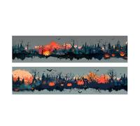 Hogvinnatil Lot De Ruban Adhésif Pour Scrapbooking | Ruban Masquable Halloween - Rouleau Festif Autocollants Gothiques pour Journal Créatif et Emballage d'Activités Manuelles