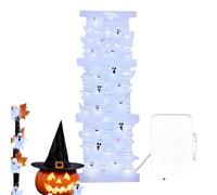 Hogvinnatil Lumières à Chaîne Fantôme Halloween - Décorations pour Halloween de Fantômes | Lampes Décoration Maison pour Extérieur Jardin Chemin Intérieur Porte Terrasse