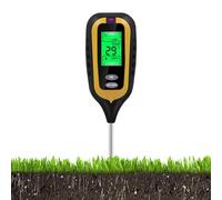 Hogvinnatil Masse d'humidité du sol, compteur d'humidité des | Outil de test du sol 4 en 1 | Humidité de la maison/Lumière/Température/PH Meter pour le jardinage, la pelouse, l'agriculture