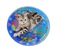 Hogvinnatil Mat de Jeu de l'eau de Chat, Water Sensory Play,Mat à Eau de Jeu de Dessins animés pour Animaux de Compagnie Babies | Cool Amusant à Jouer au lit de Couchage de Couchage à la Maison à