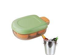 Hogvinnatil Moule à glace pour whisky - Moule à glaçons avec couvercle et 6 compartiments | Démoulage facile pour refroidir le vin, le café, le whisky, les cocktails, les boissons et la cuisine