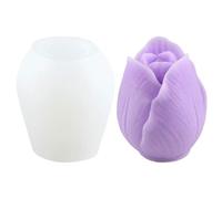 Hogvinnatil Moules à fleurs en silicone, moules à bougies en silicone,2 pièces Moule de bougie | Moules au chocolat, fondant et pâte de caoutchouc, fournitures de bonbons pour four, four à micro-ondes