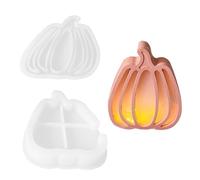 Hogvinnatil Moules pour Activités Créatives - 2 Pièces Moules à Citrouille pour Moulage | Décoration d'Halloween Lampe d'Ambiance Artisanat pour la Maison, pour Âges et Occasions comme