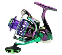 Hogvinnatil Moulinet de pêche - Moulinet pour eau salée | Système de moulinets d'appât à engrenages spinner conçu pour surf, poisson-chat, truite, perche